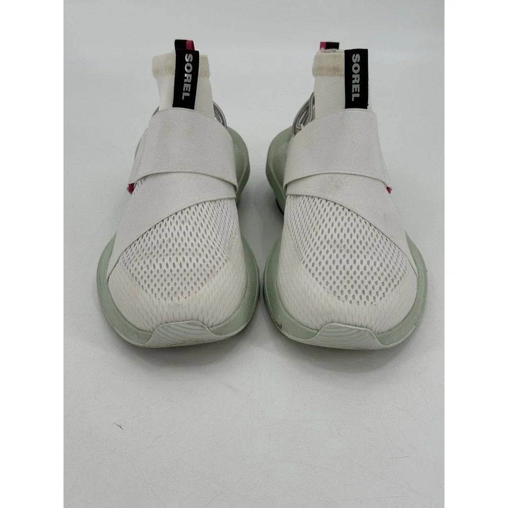 Sorel Women's Shoes NL 4818-125. Size‎ 9.5 Explorer Defy Mid. Green And White